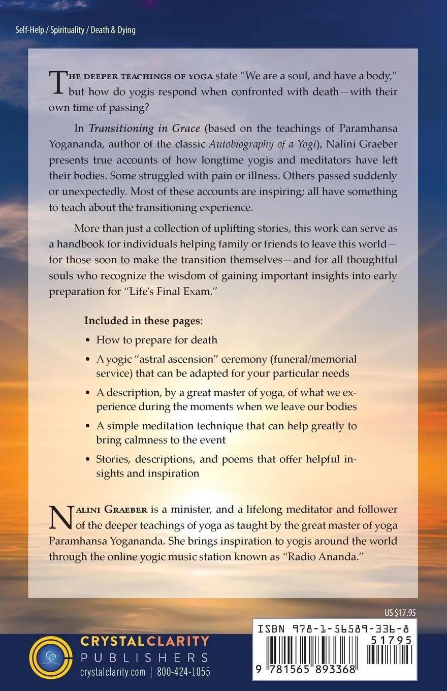 Rückseite: 9781565893368 | Transitioning in Grace | A Yogi's Approach to Death and Dying | Buch