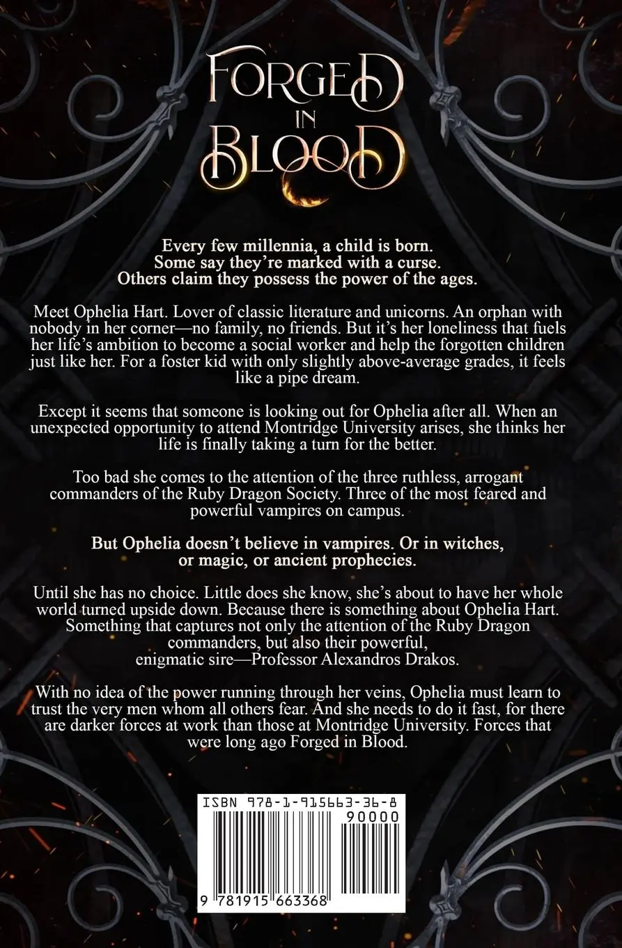 Rückseite: 9781915663368 | Forged in Blood | A dark paranormal/ fantasy romance | Sadie Kincaid
