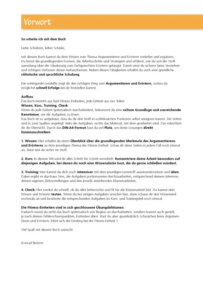 Bild: 9783129303368 | Aufsatz - Argumentieren und Erörtern. Deutsch Klasse 9/10. | Notzon