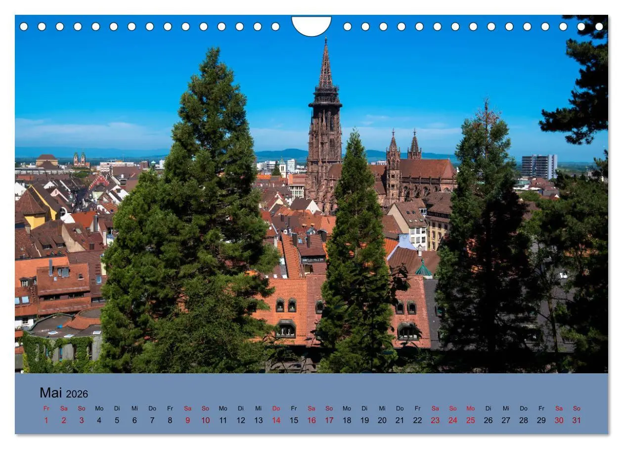 Bild: 9783457853368 | Wundervolles Freiburg (Wandkalender 2026 DIN A4 quer), CALVENDO...