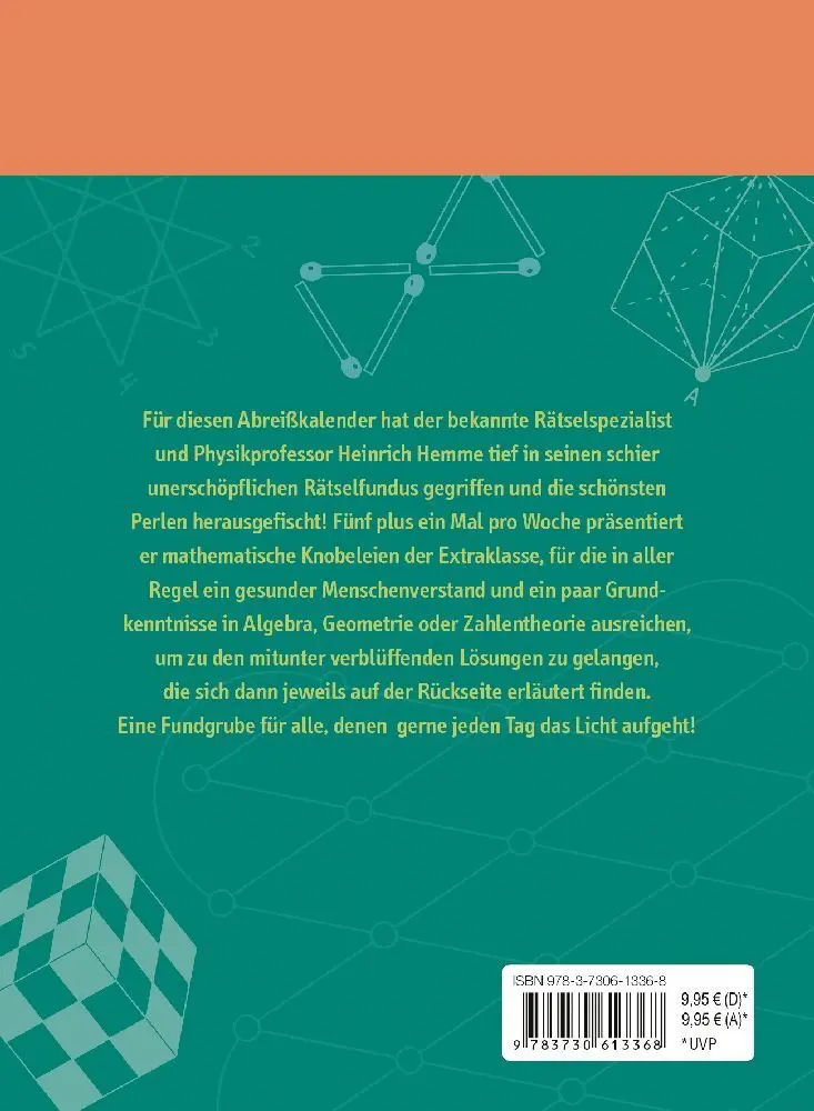 Bild: 9783730613368 | Heureka! Mathematische Rätsel 2025: Tageskalender mit Lösungen | Hemme