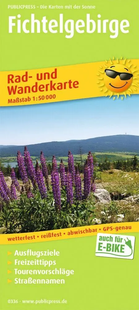 Cover: 9783747303368 | Fichtelgebirge 1:50 000 | (Land-)Karte | Rad- und Wanderkarte | 2019