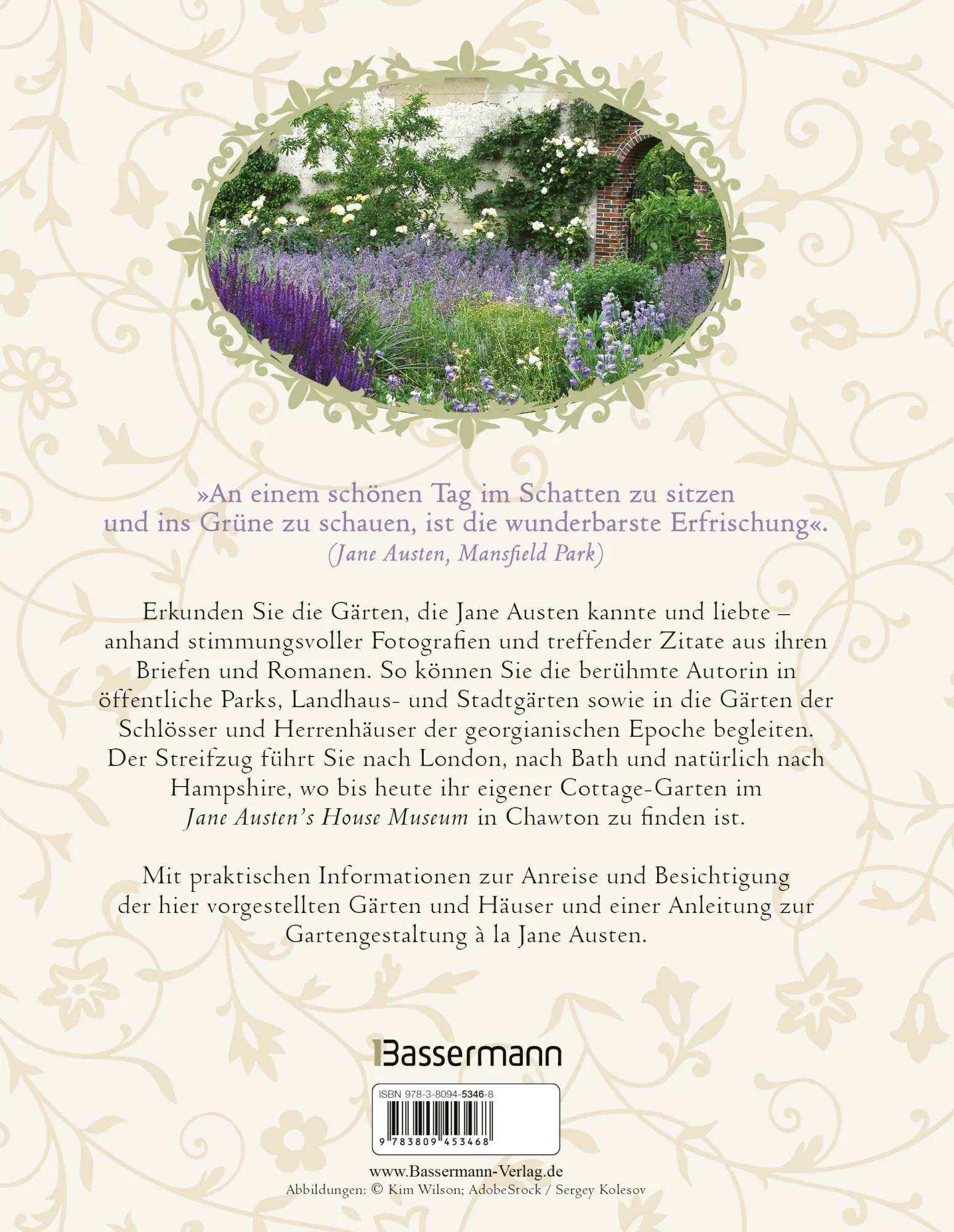 Bild: 9783809453468 | Die Gärten der Jane Austen | Ausflüge zu den Schauplätzen ihrer Romane
