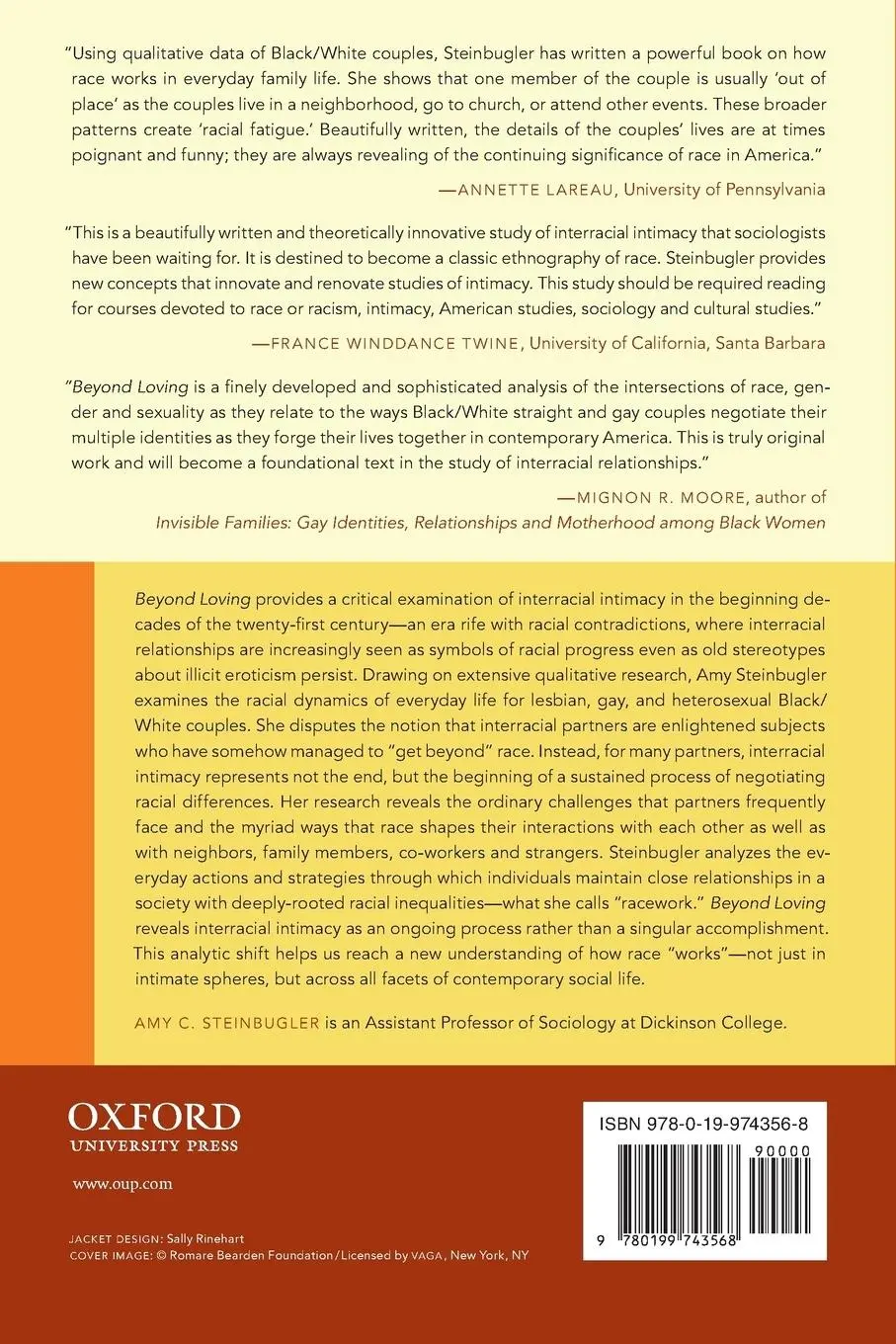 Rückseite: 9780199743568 | Beyond Loving | Amy C. Steinbugler | Taschenbuch | Englisch | 2012
