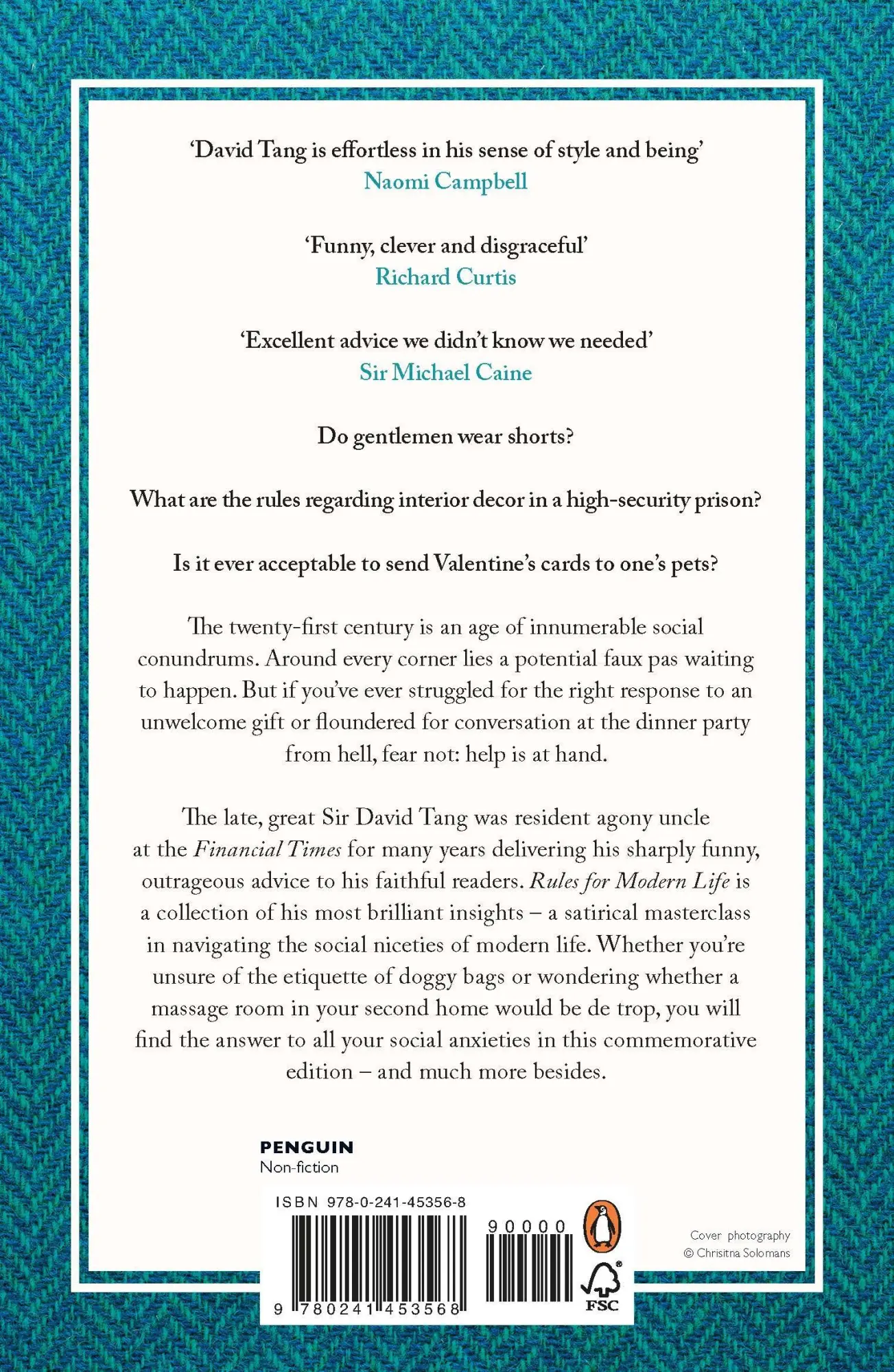Rückseite: 9780241453568 | Rules for Modern Life | A Connoisseur's Survival Guide | David Tang