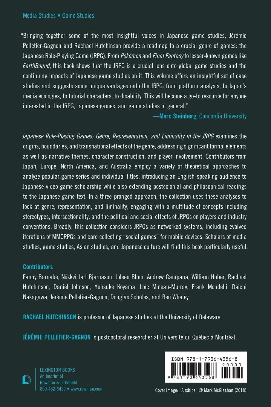 Rückseite: 9781793643568 | Japanese Role-Playing Games | Jérémie Pelletier-Gagnon (u. a.) | Buch