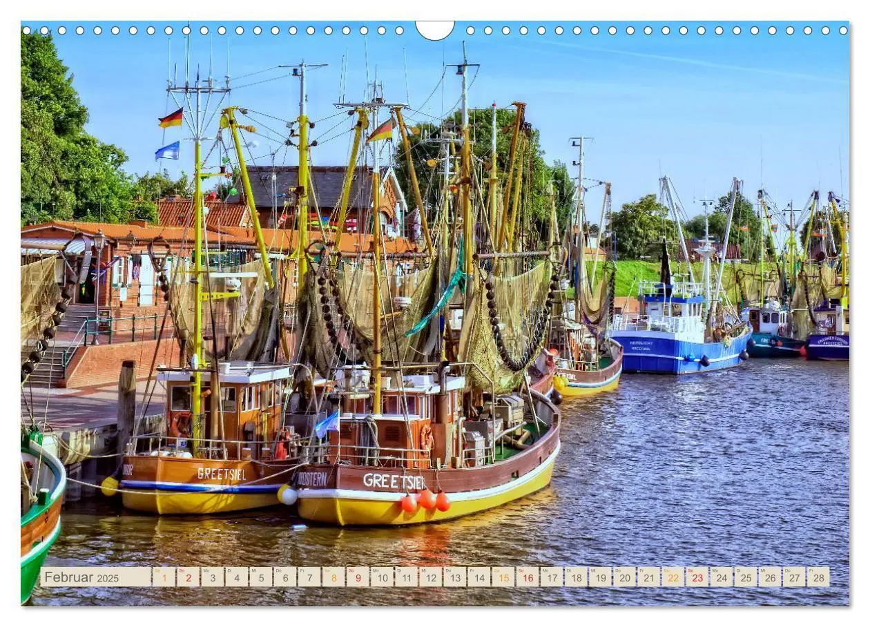 Bild: 9783435433568 | Reise an die Nordsee - Greetsiel (Wandkalender 2025 DIN A3 quer),...