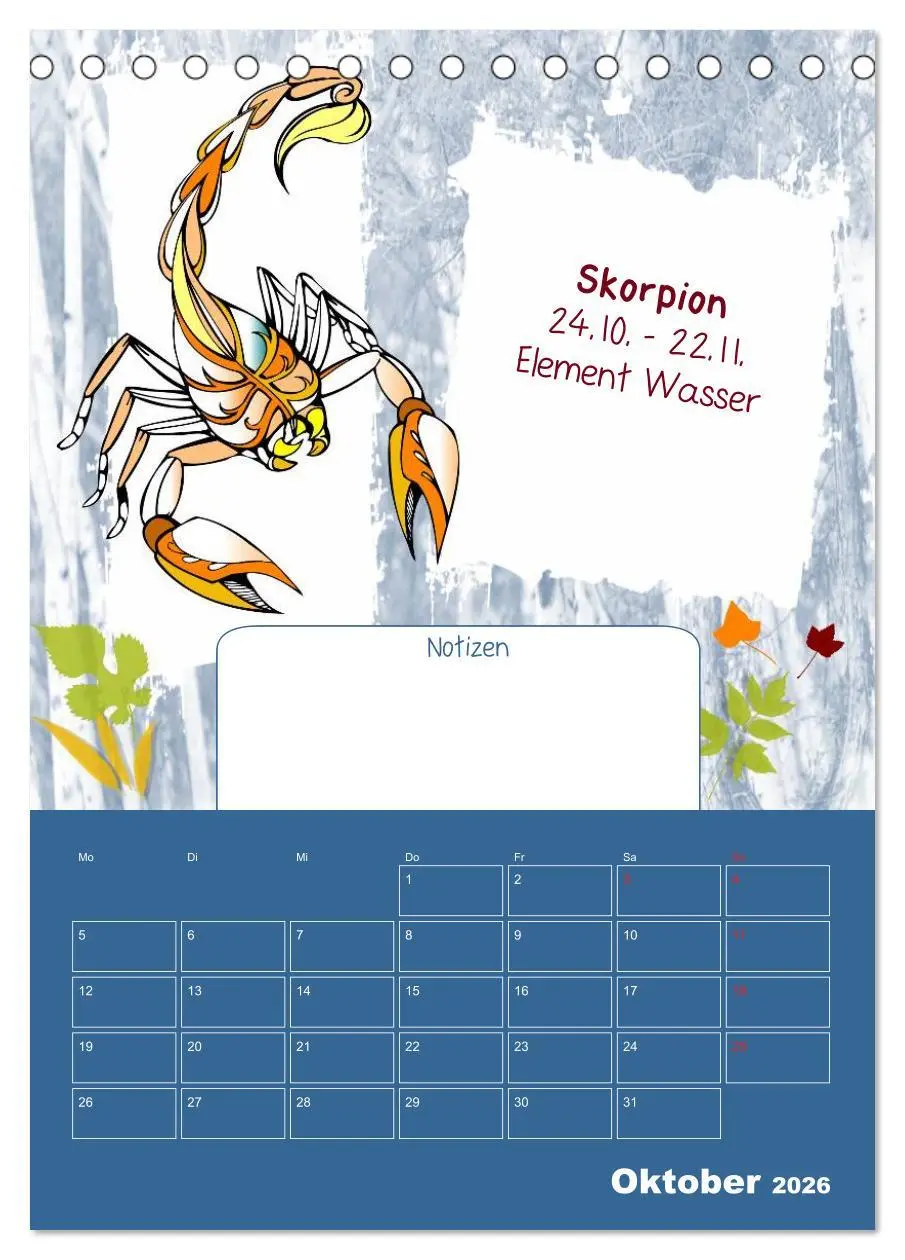 Bild: 9783516473568 | Sternzeichen ¿ Geburtstagskalender / Planer (Tischkalender 2026 DIN...