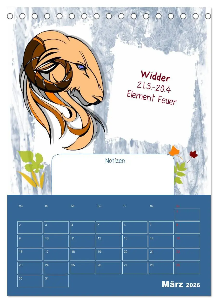 Bild: 9783516473568 | Sternzeichen ¿ Geburtstagskalender / Planer (Tischkalender 2026 DIN...