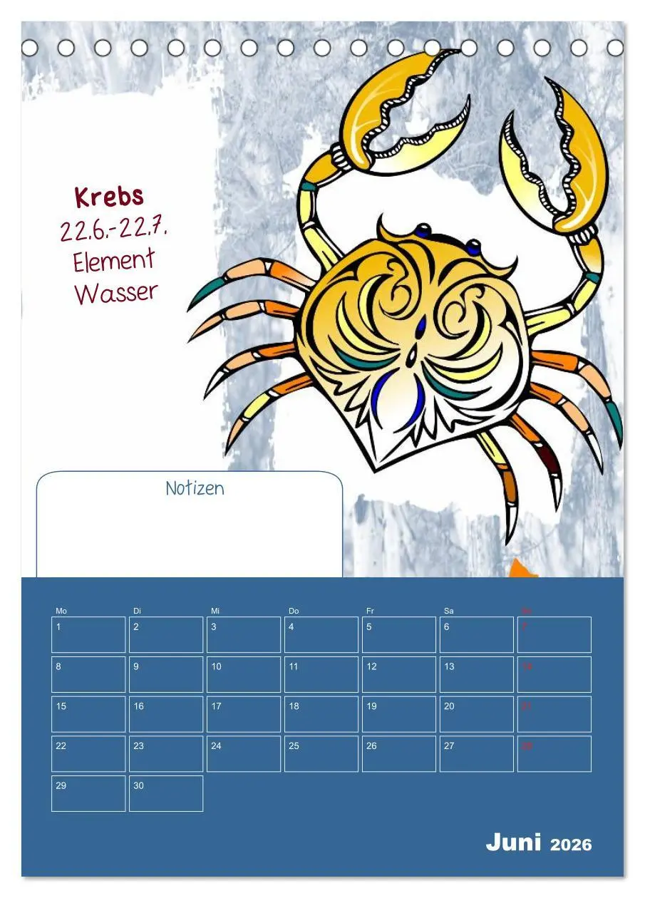 Bild: 9783516473568 | Sternzeichen ¿ Geburtstagskalender / Planer (Tischkalender 2026 DIN...