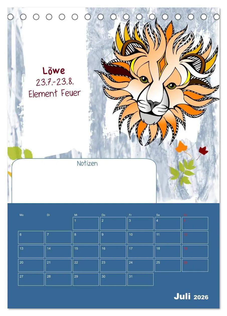 Bild: 9783516473568 | Sternzeichen ¿ Geburtstagskalender / Planer (Tischkalender 2026 DIN...