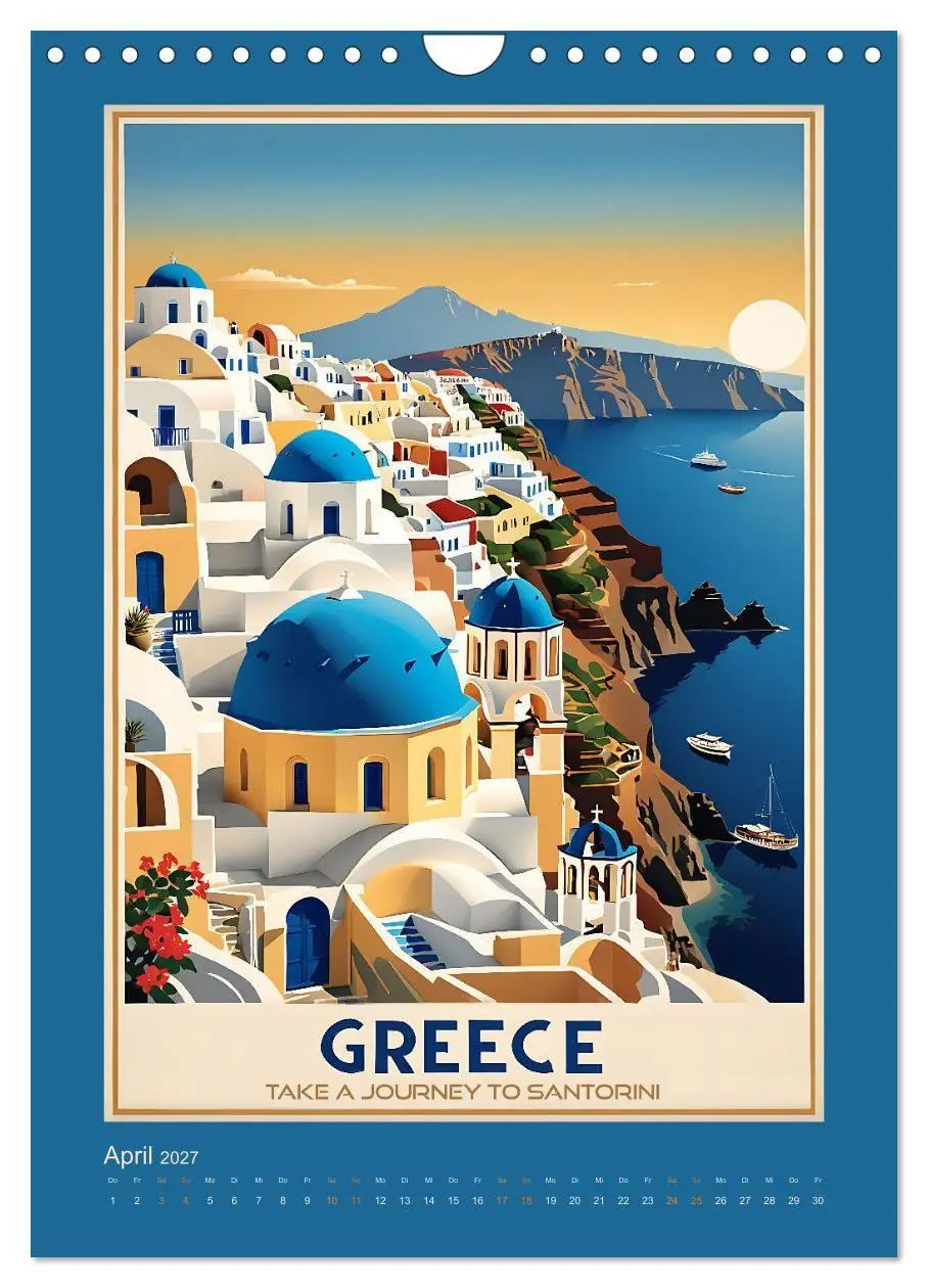 Bild: 9783569183568 | World Travel Poster - nostalgische Reise um die Welt (Wandkalender...