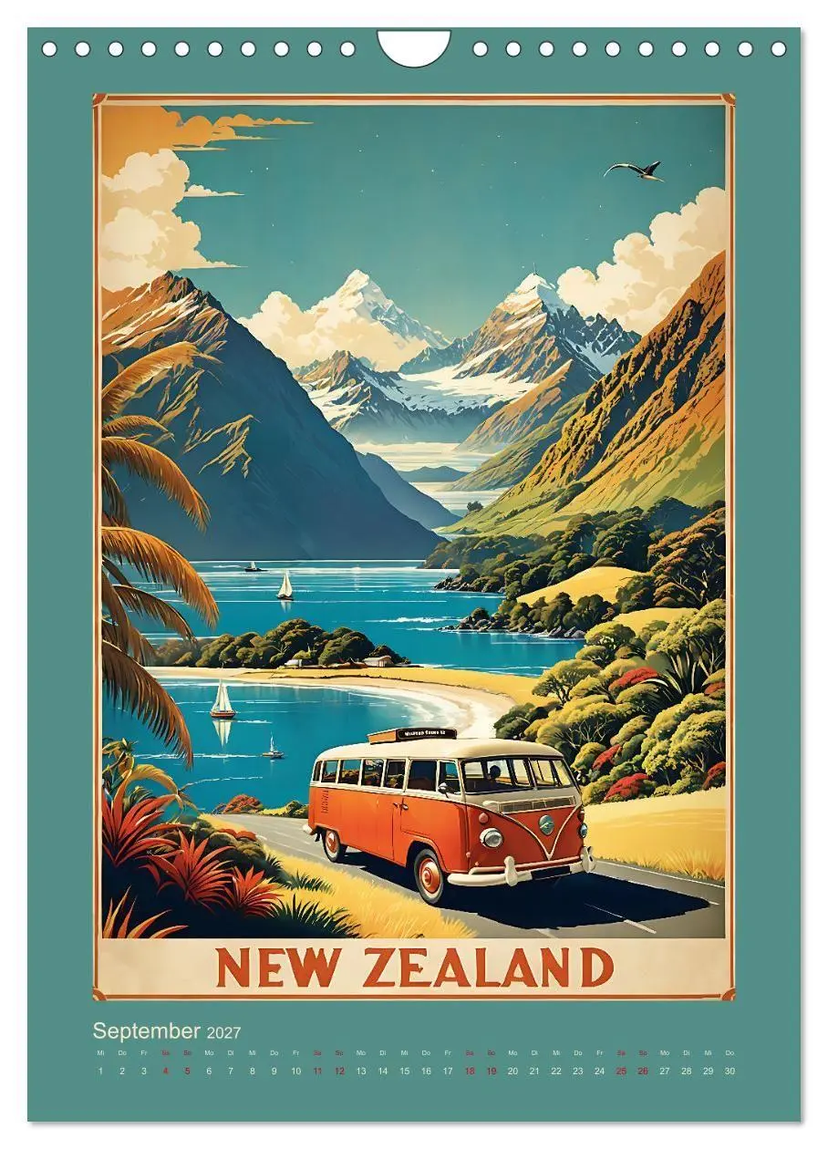 Bild: 9783569183568 | World Travel Poster - nostalgische Reise um die Welt (Wandkalender...