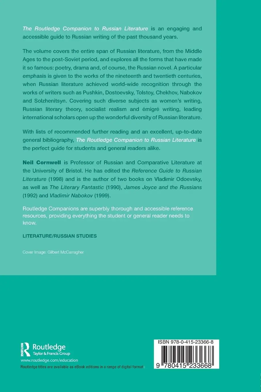 Rückseite: 9780415233668 | The Routledge Companion to Russian Literature | Neil Cornwell | Buch