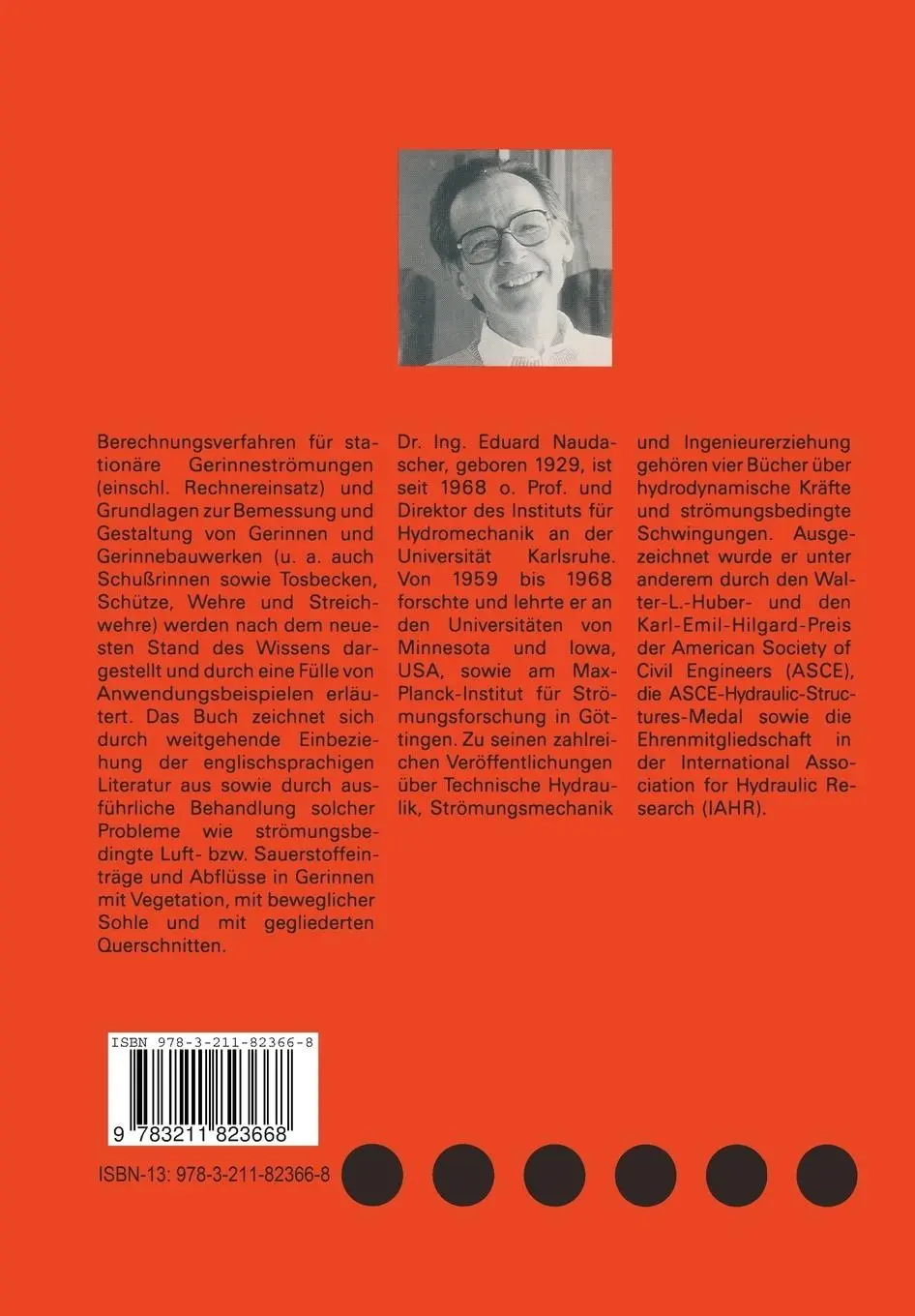 Rückseite: 9783211823668 | Hydraulik der Gerinne und Gerinnebauwerke | Eduard Naudascher | Buch