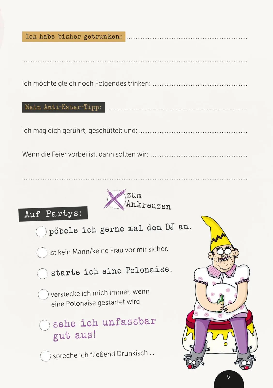 Bild: 9783830363668 | Sweet Memories: Party! Ausfüllbuch für Partygäste | Jana Legal | Buch