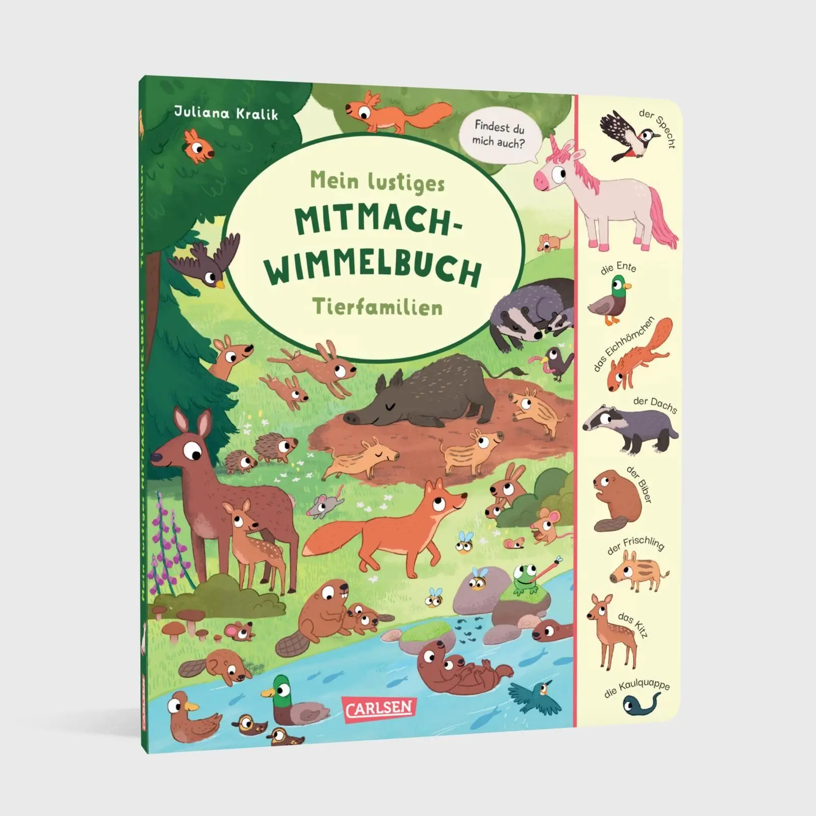 Bild: 9783551173768 | Mein lustiges Mitmach-Wimmelbuch: Tierfamilien | Juliana Kralik | Buch