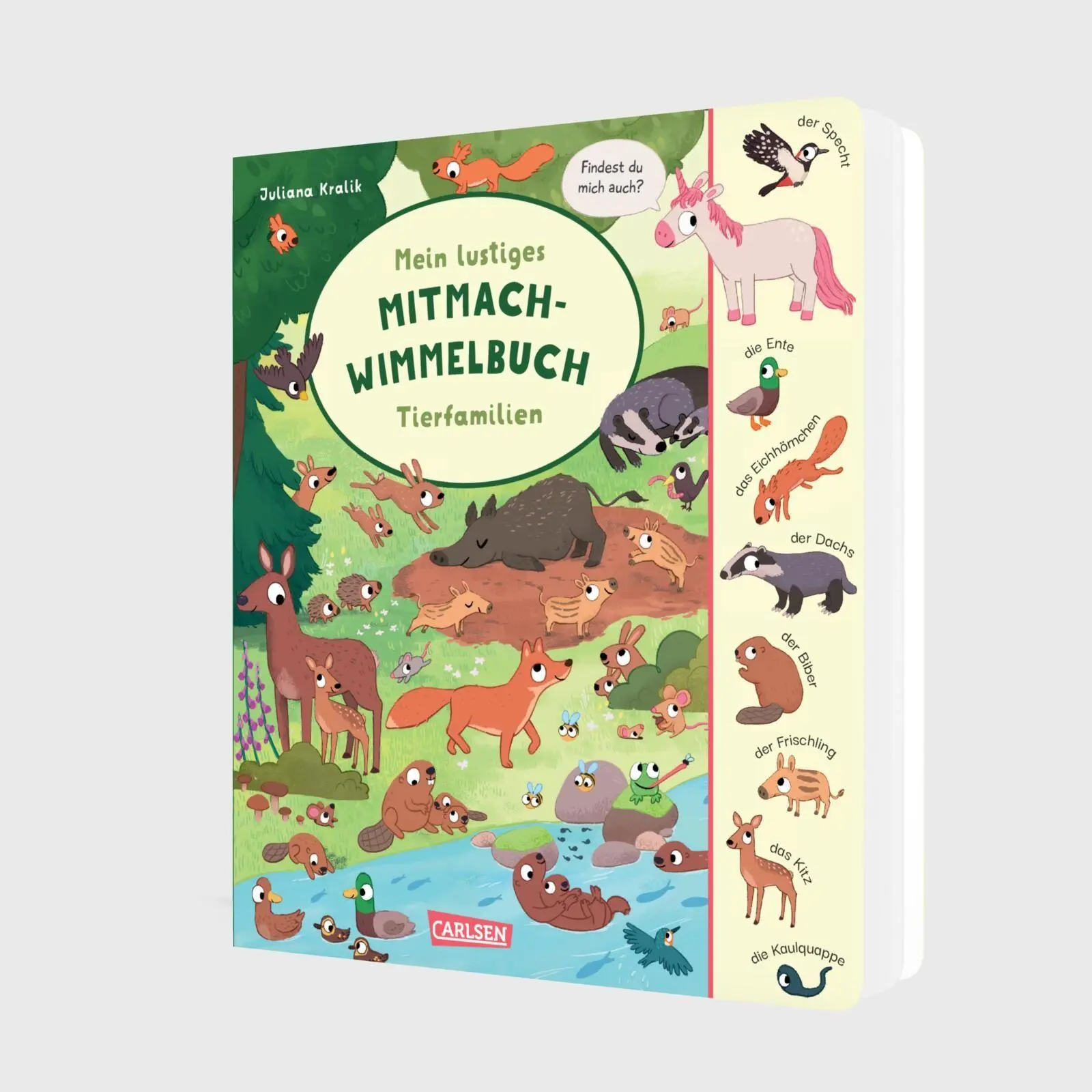 Bild: 9783551173768 | Mein lustiges Mitmach-Wimmelbuch: Tierfamilien | Juliana Kralik | Buch