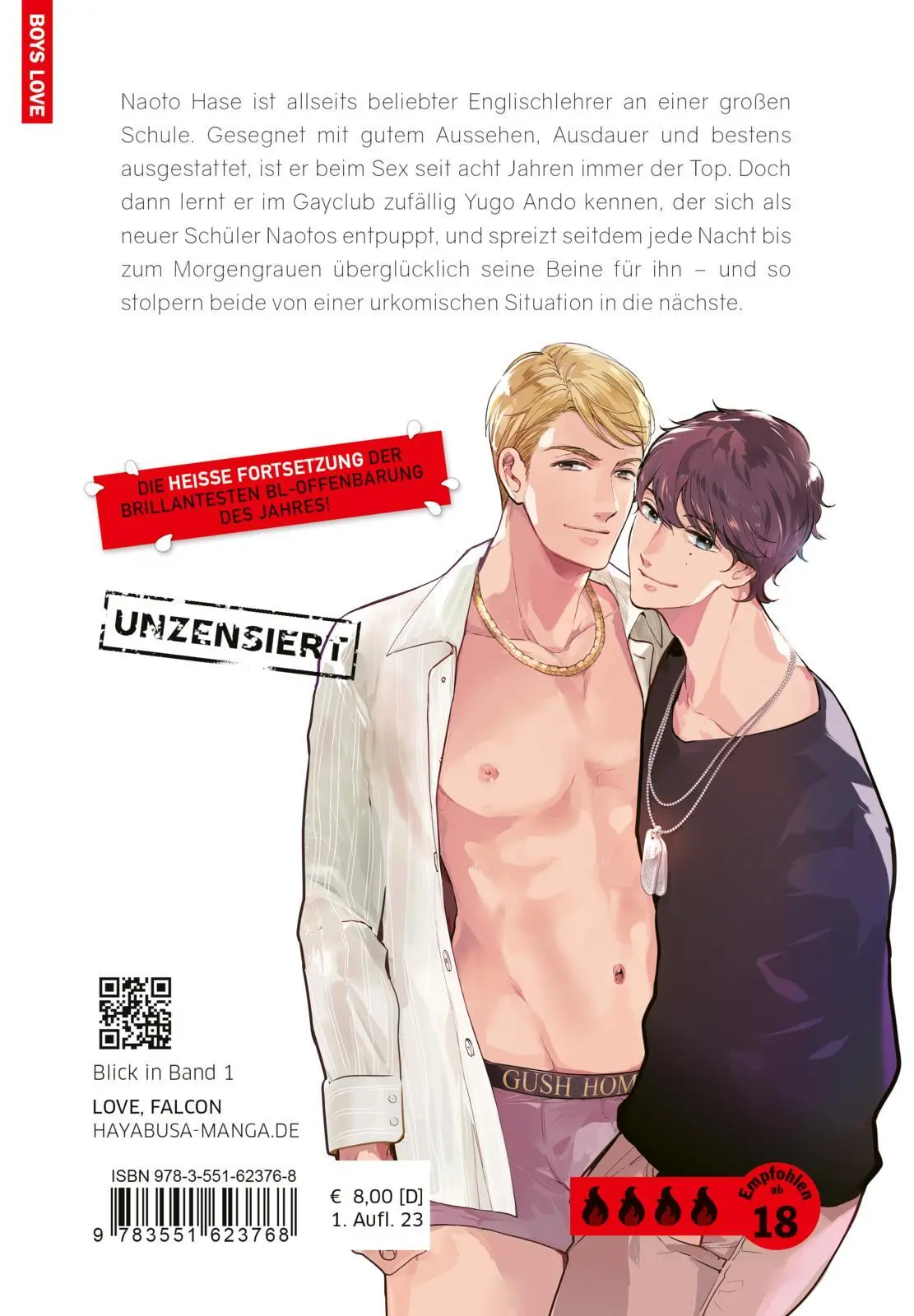 Rückseite: 9783551623768 | From Bottom to Lover | Sai Asai | Taschenbuch | Hayabusa | 184 S.
