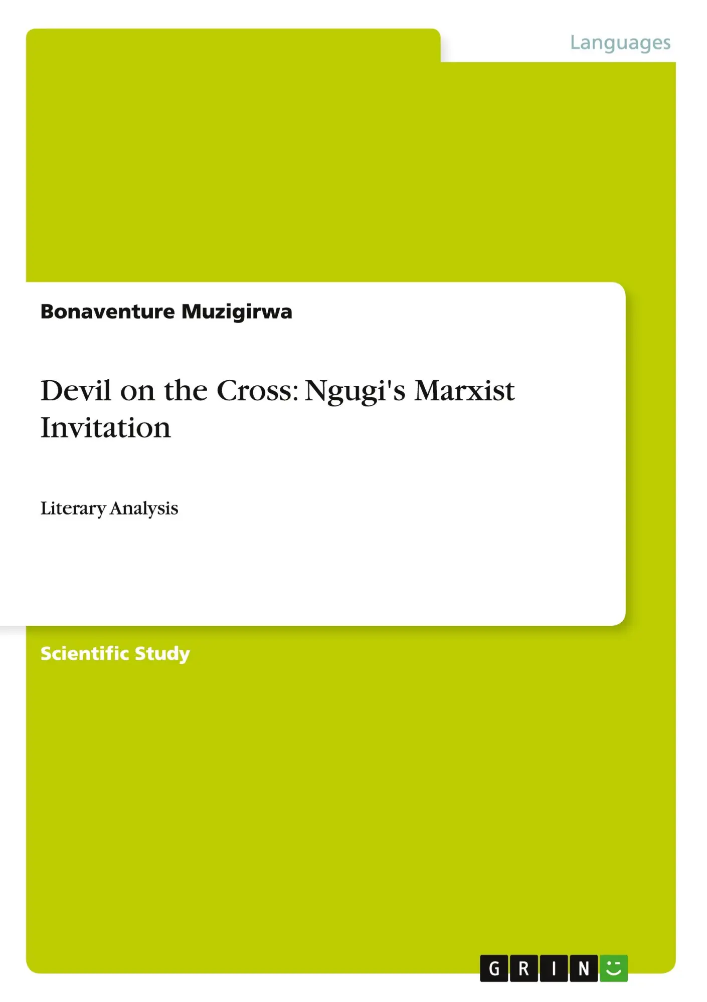 Cover: 9783656283768 | Devil on the Cross: Ngugi's Marxist Invitation | Literary Analysis