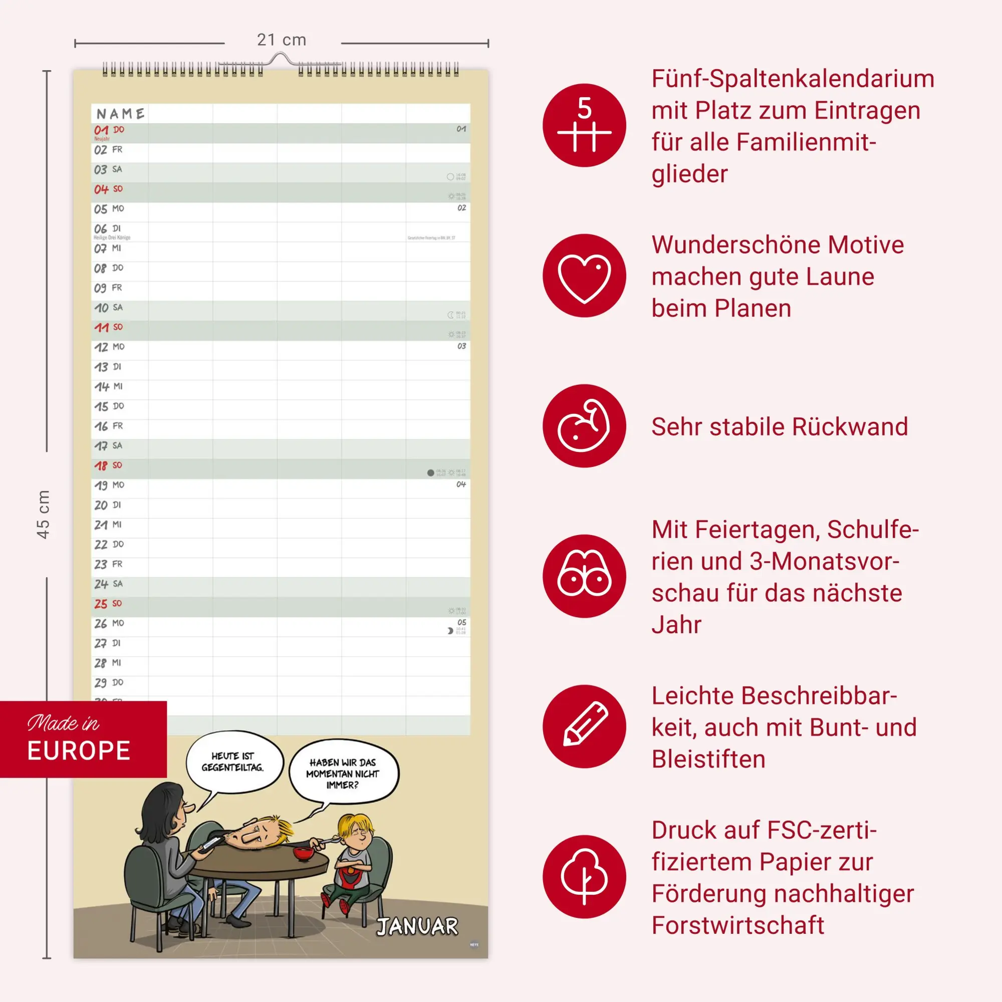 Bild: 9783756413768 | Michael Holtschulte: Familienplaner 2026 | Michael Holtschulte | 15 S.