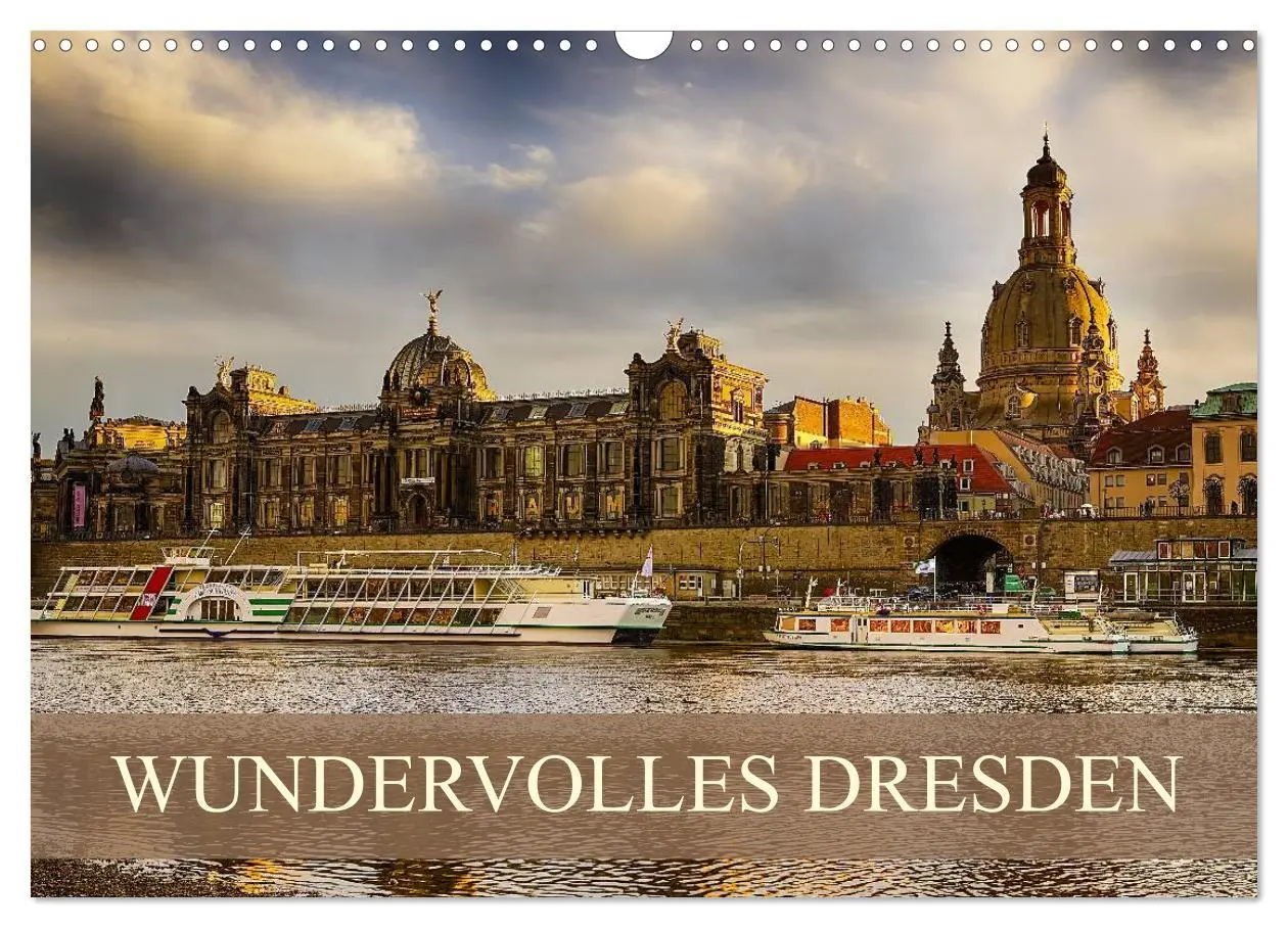 Cover: 9783516133868 | WUNDERVOLLES DRESDEN (Wandkalender 2026 DIN A3 quer), CALVENDO...