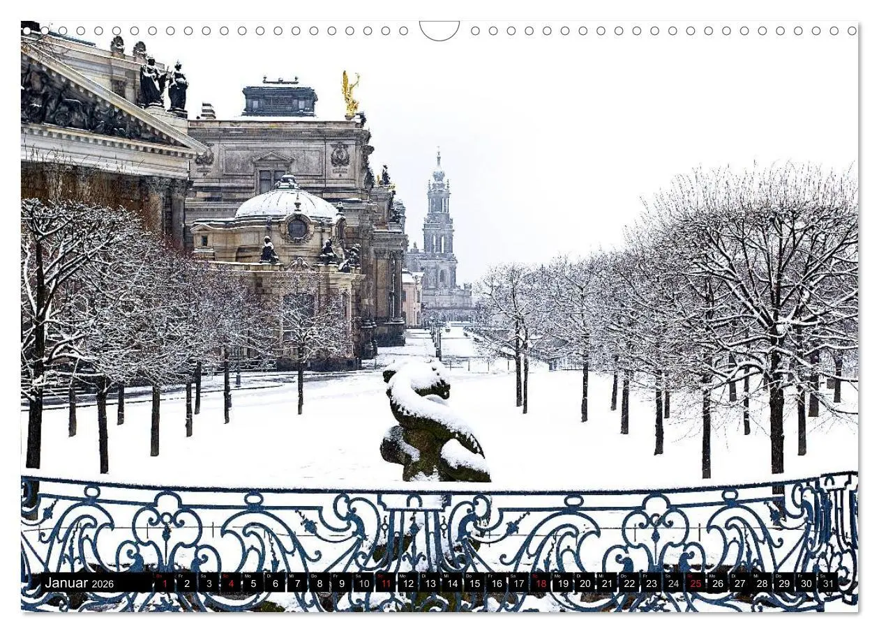 Bild: 9783516133868 | WUNDERVOLLES DRESDEN (Wandkalender 2026 DIN A3 quer), CALVENDO...