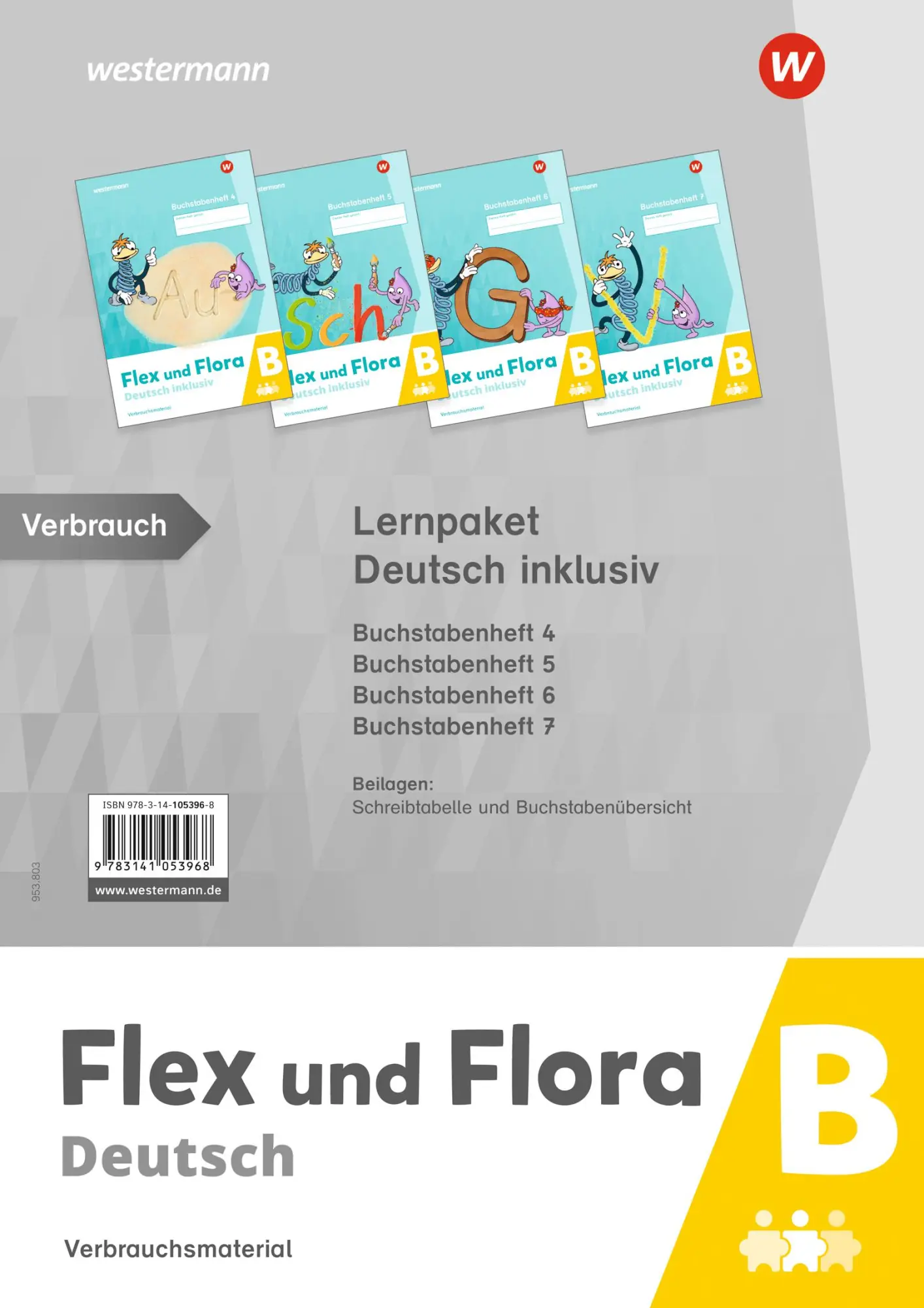 Cover: 9783141053968 | Flex und Flora. Lernpaket Deutsch inklusiv B (Druckschrift) | Buch