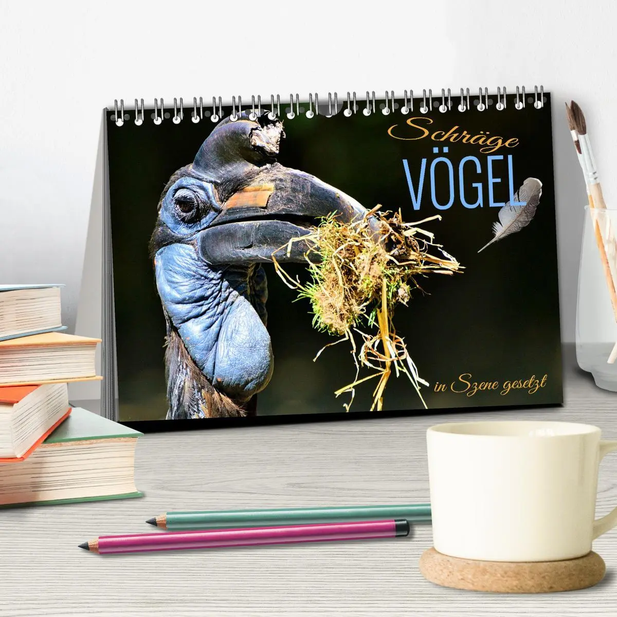 Bild: 9783457413968 | Schräge Vögel in Szene gesetzt (Tischkalender 2026 DIN A5 quer),...