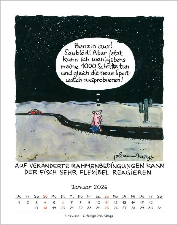 Bild: 9783731883968 | Fische 2026 | Verlag Korsch | Kalender | Spiralbindung | 13 S. | 2026