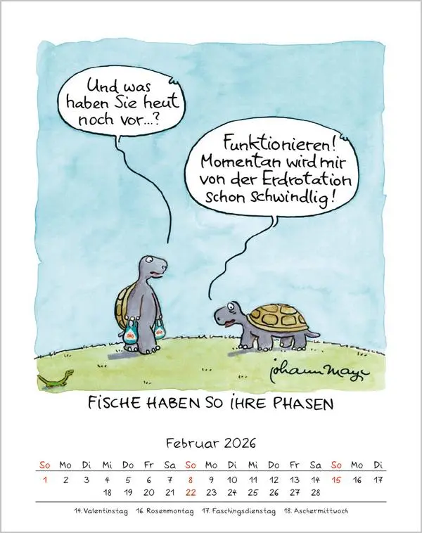Bild: 9783731883968 | Fische 2026 | Verlag Korsch | Kalender | Spiralbindung | 13 S. | 2026