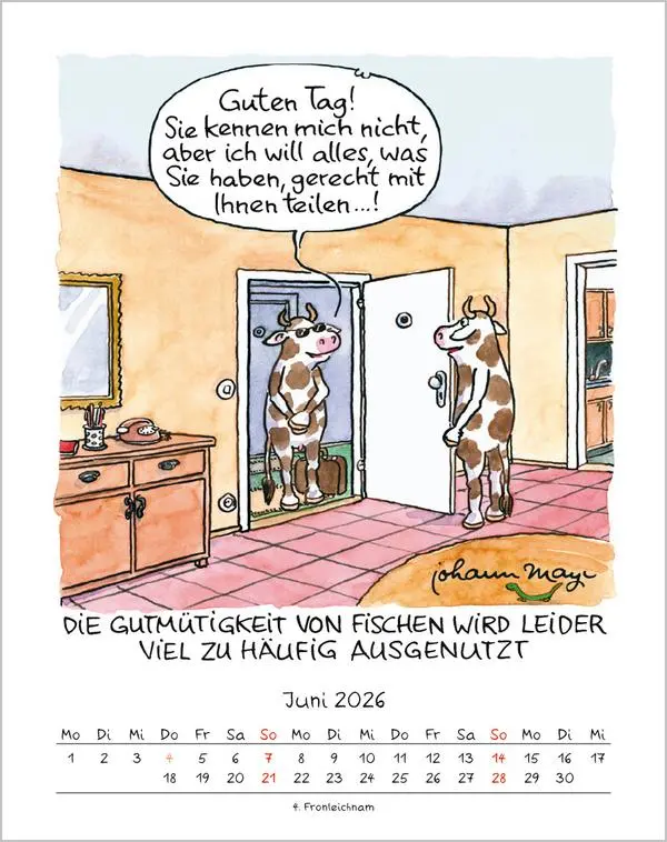 Bild: 9783731883968 | Fische 2026 | Verlag Korsch | Kalender | Spiralbindung | 13 S. | 2026