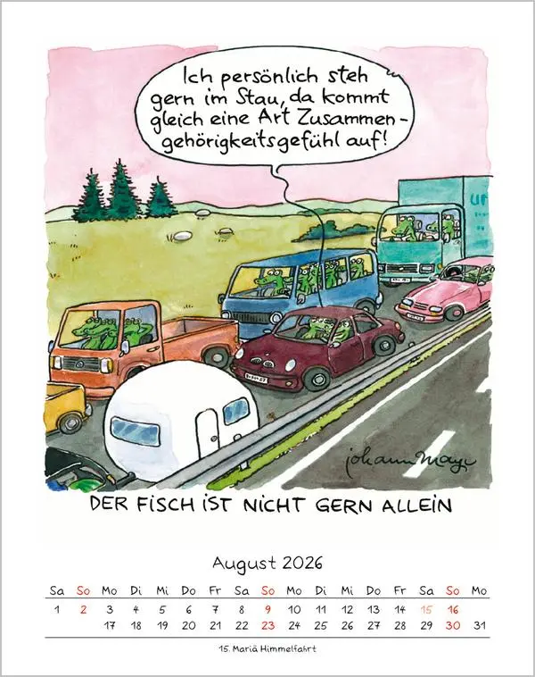 Bild: 9783731883968 | Fische 2026 | Verlag Korsch | Kalender | Spiralbindung | 13 S. | 2026