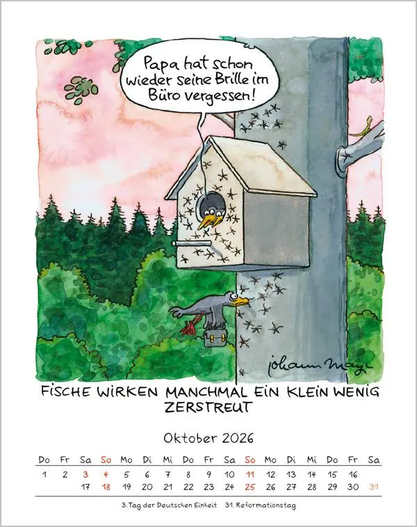 Bild: 9783731883968 | Fische 2026 | Verlag Korsch | Kalender | Spiralbindung | 13 S. | 2026