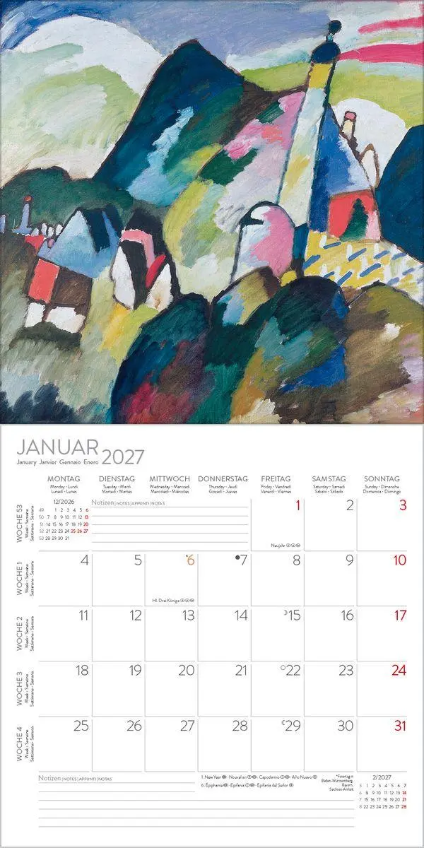 Bild: 9783819303968 | ART 2027 | Verlag Korsch | Kalender | 13 S. | Deutsch | 2027