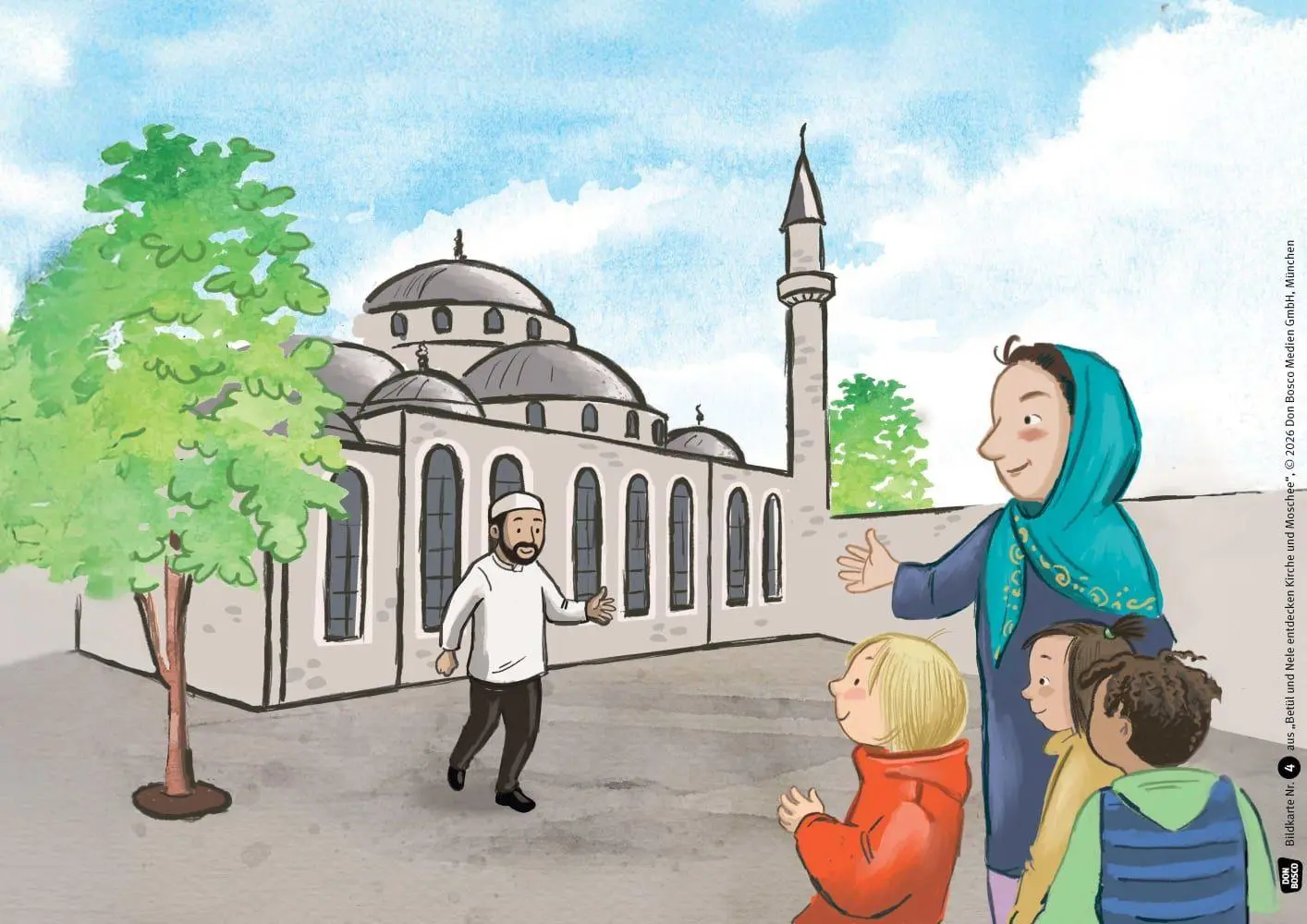 Bild: 4260694924068 | Betül und Nele entdecken Kirche und Moschee. Kamishibai Bildkartenset