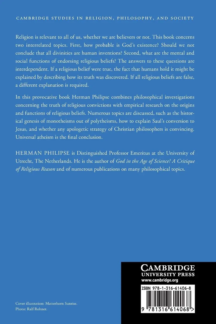 Rückseite: 9781316614068 | Reason and Religion | Herman Philipse | Taschenbuch | Englisch | 2022