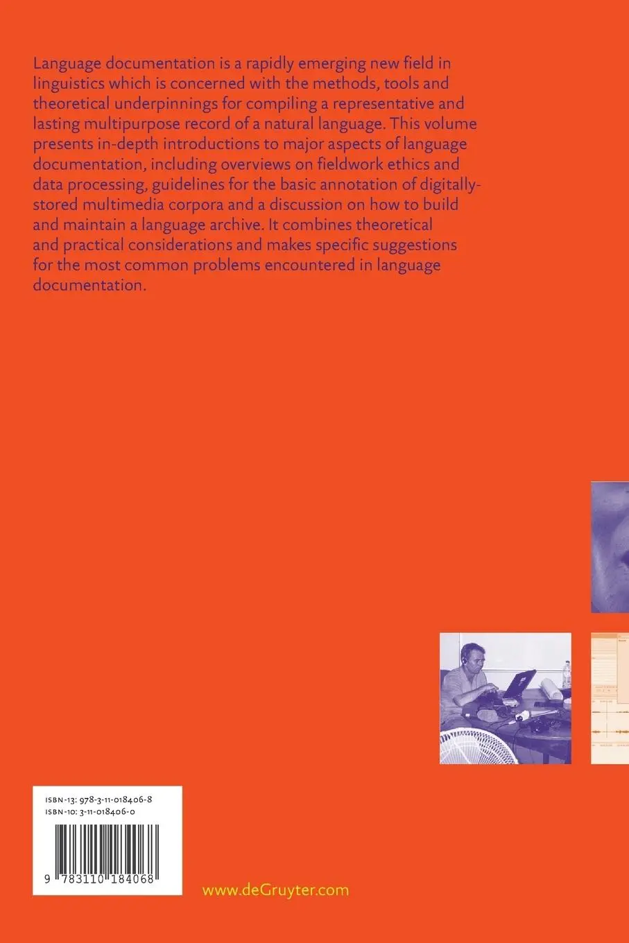 Rückseite: 9783110184068 | Essentials of Language Documentation | Jost Gippert (u. a.) | Buch | X