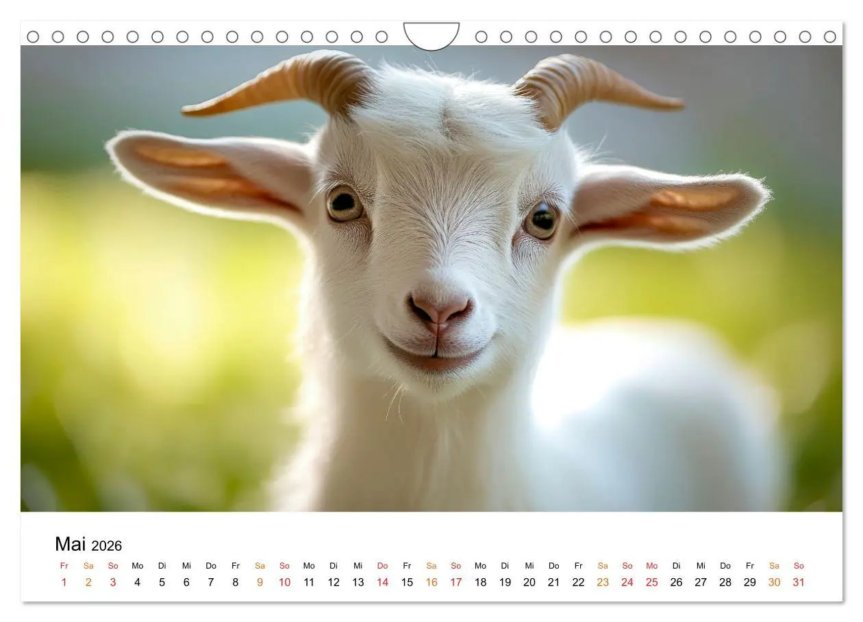 Bild: 9783457304068 | Ziegen - Bocksprung durch das Jahr (Wandkalender 2026 DIN A4 quer),...