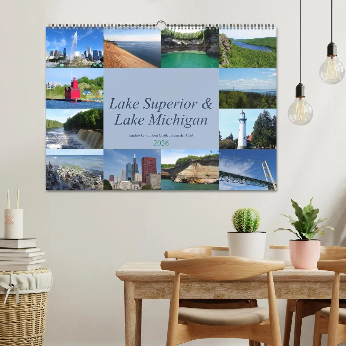 Bild: 9783457784068 | Lake Superior &amp; Lake Michigan (Wandkalender 2026 DIN A2 quer),...
