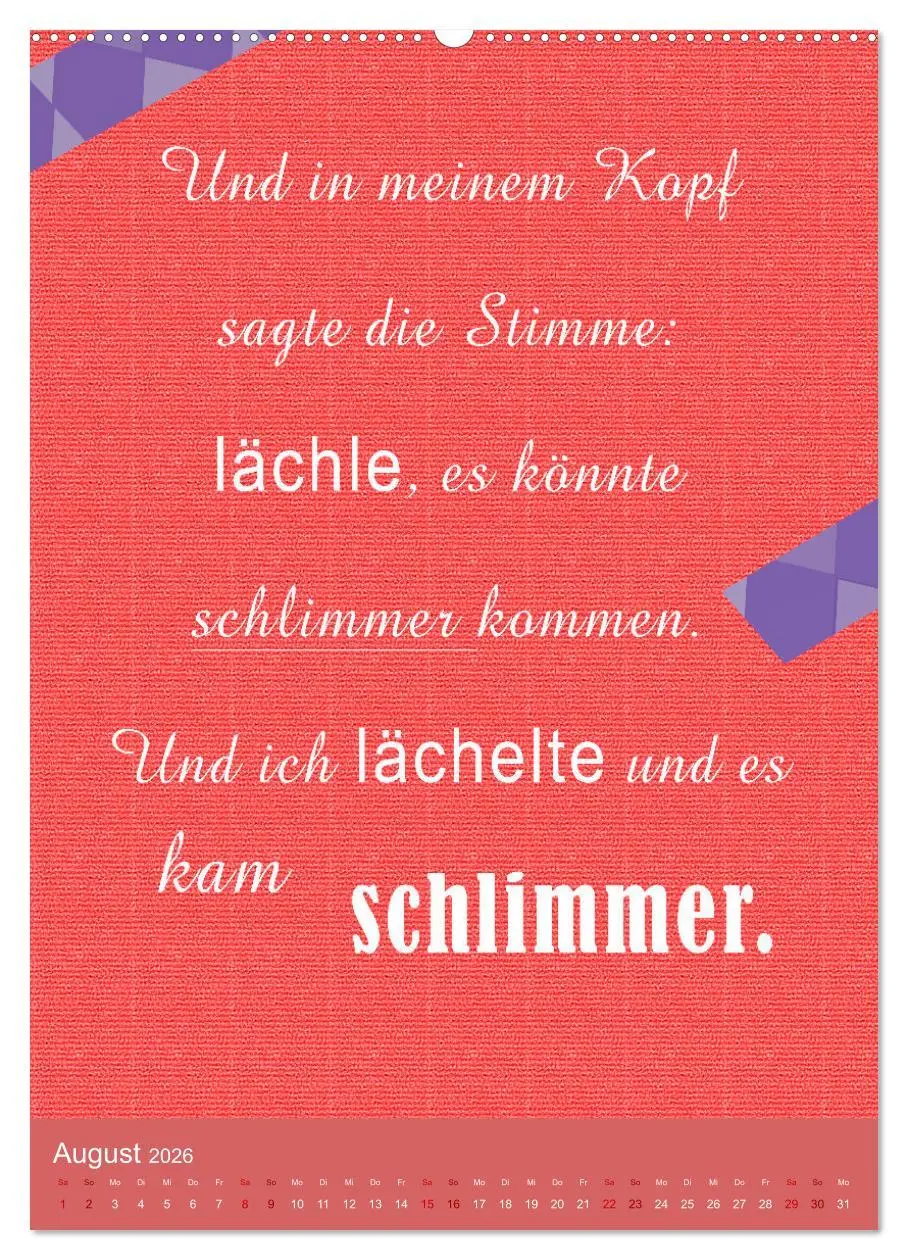 Bild: 9783516254068 | Arbeit macht Spaß (hochwertiger Premium Wandkalender 2026 DIN A2...