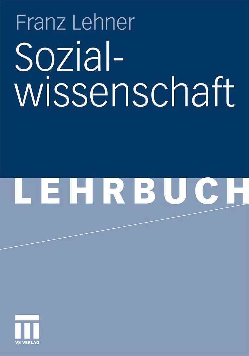 Cover: 9783531174068 | Sozialwissenschaft | Franz Lehner | Taschenbuch | 448 S. | Deutsch