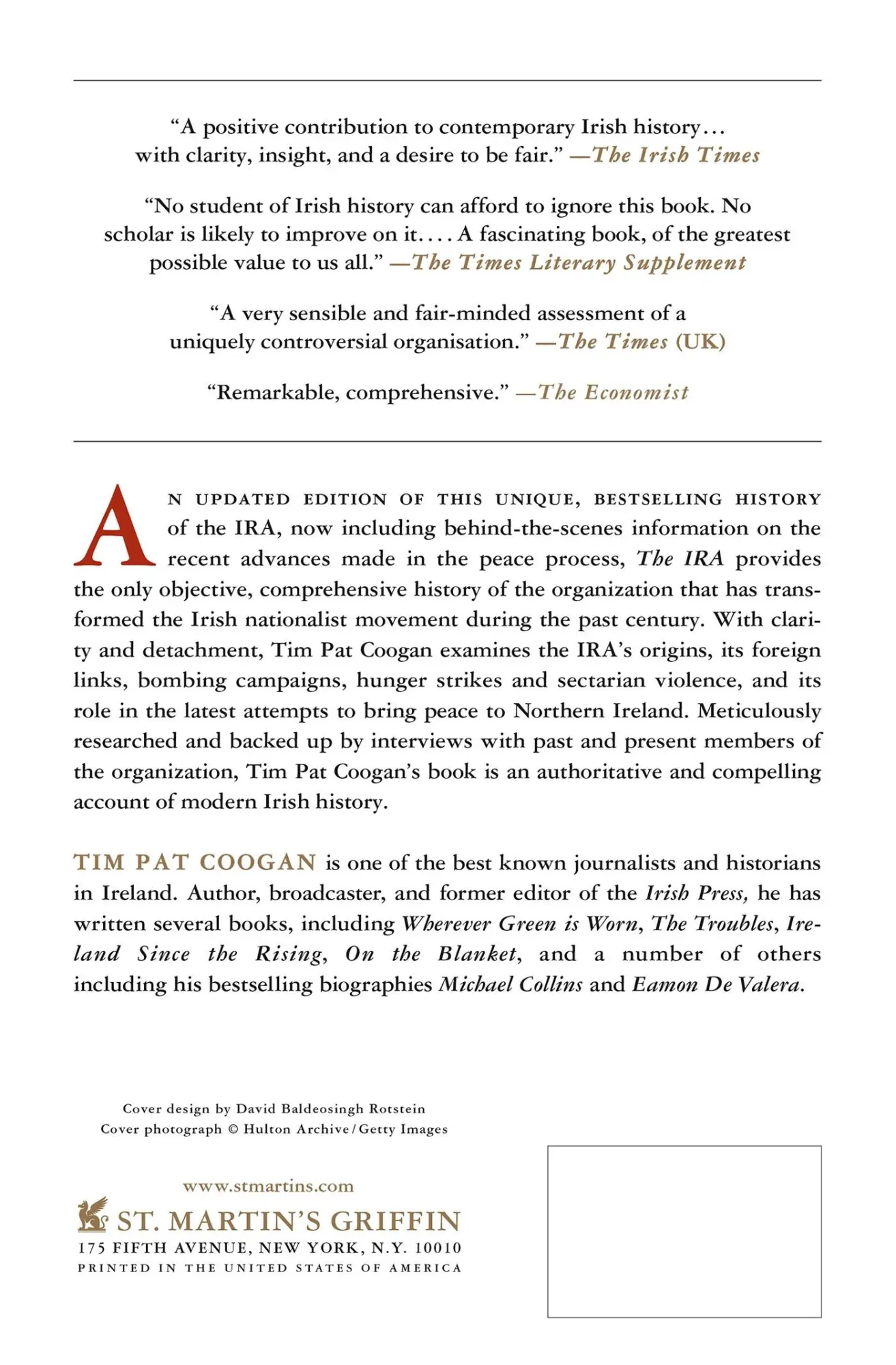 Rückseite: 9780312294168 | The IRA | Tim Pat Coogan | Taschenbuch | Kartoniert / Broschiert