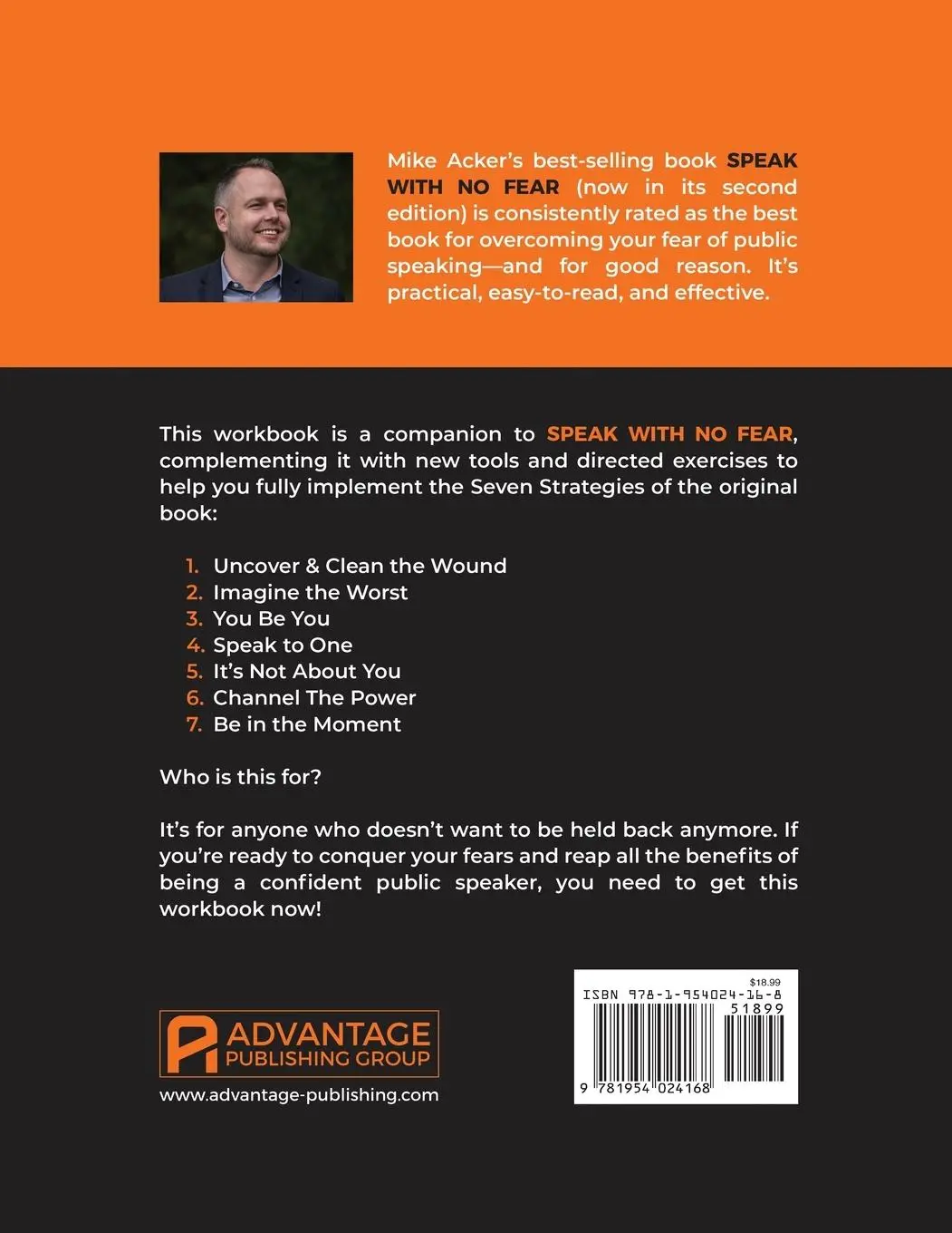 Rückseite: 9781954024168 | Speak With No Fear Workbook | Mike Acker | Taschenbuch | Englisch