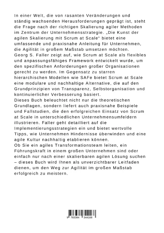 Bild: 9783384344168 | Die Kunst der agilen Skalierung mit Scrum@Scale | Georg S. Faller