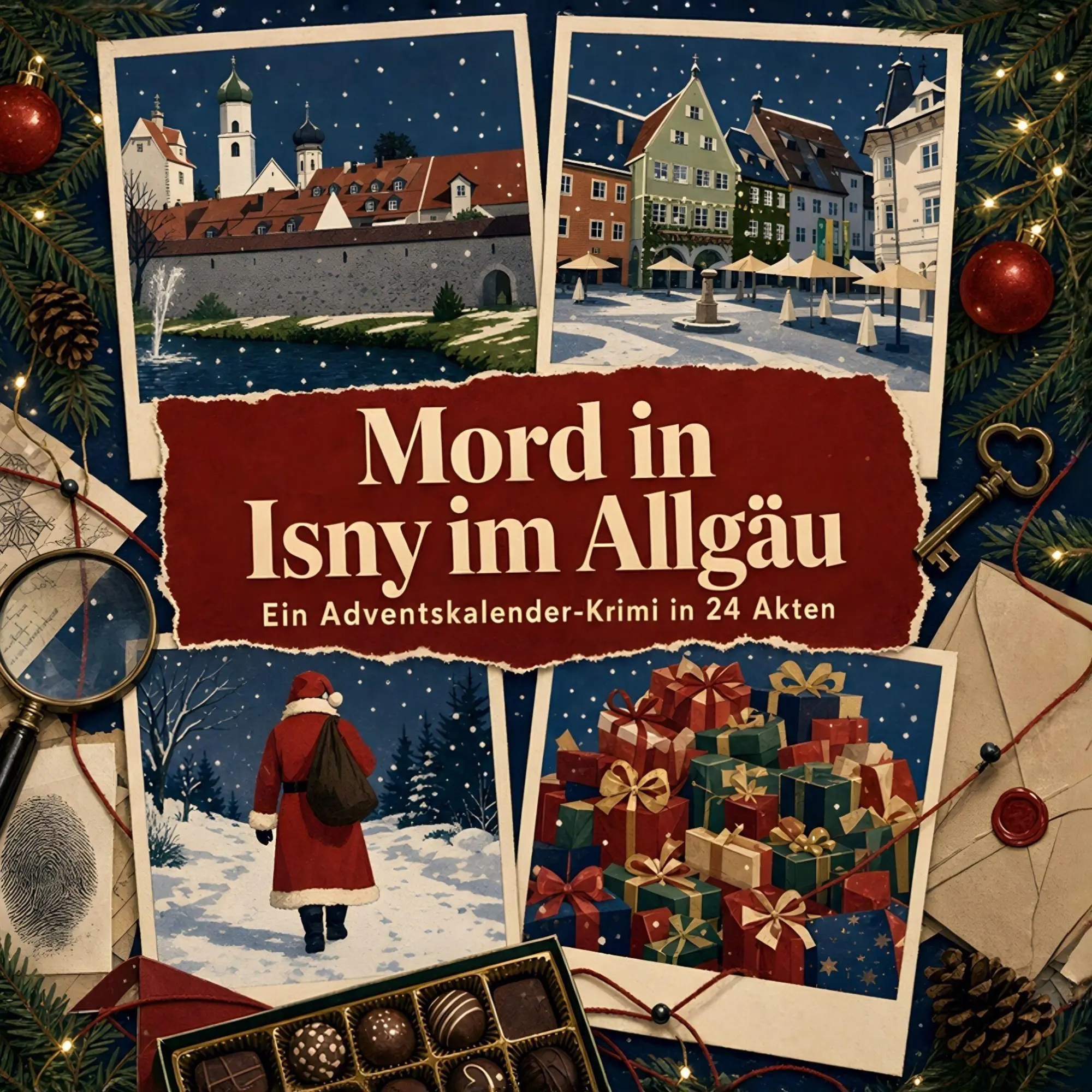 Cover: 9783696124168 | Mord in Isny im Allgäu | Ein Adventskalender-Krimi in 24 Akten | Buch