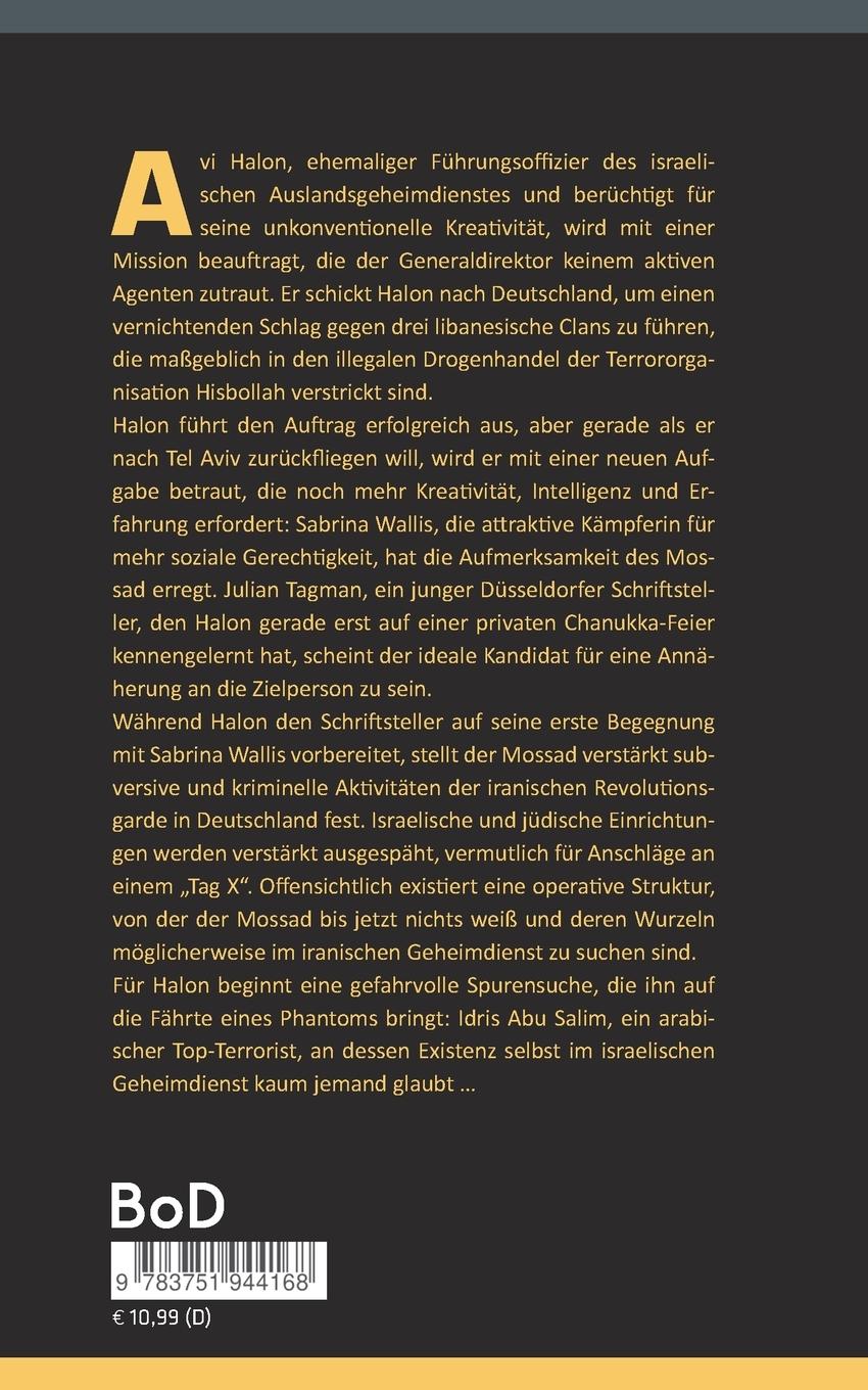 Rückseite: 9783751944168 | Davids Schleuder | Thriller | Yossi Diskin | Taschenbuch | 296 S.