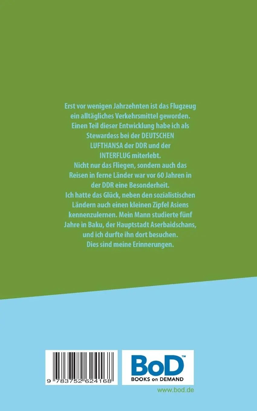 Rückseite: 9783752624168 | Als Fliegen noch nicht alltäglich war | Monika Genzow | Taschenbuch