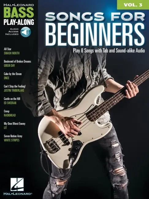 Cover: 840126924268 | Songs for Beginners: Bass Play-Along Volume 3 - Book with Online...