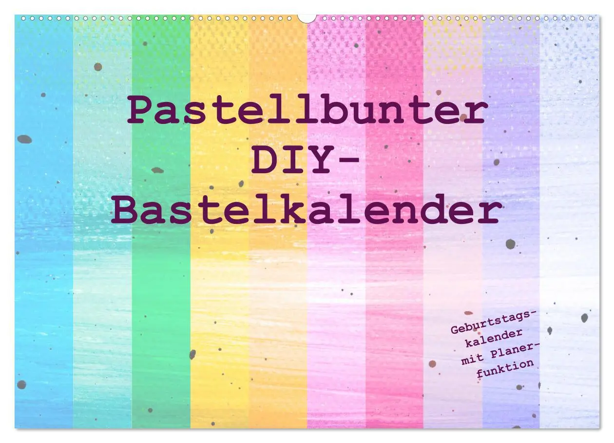 Cover: 9783457524268 | Pastellbunter DIY-Bastelkalender (Wandkalender 2026 DIN A2 quer),...